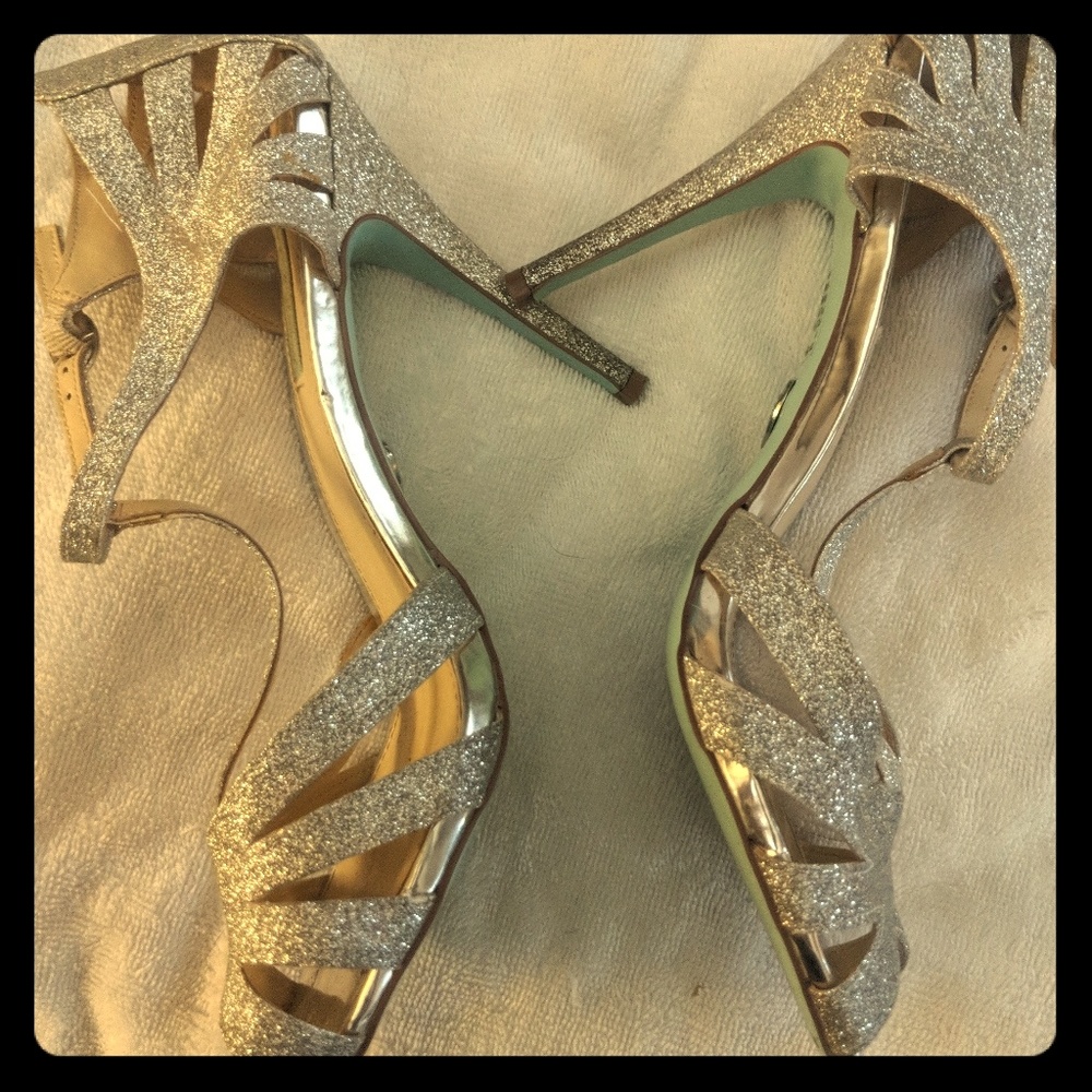 Betsy Johnson Silver Heels